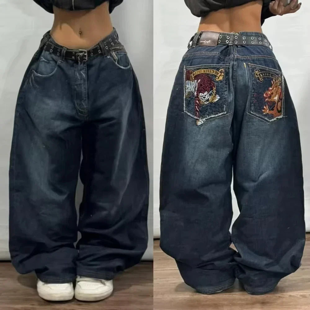 Joker embroidered jeans