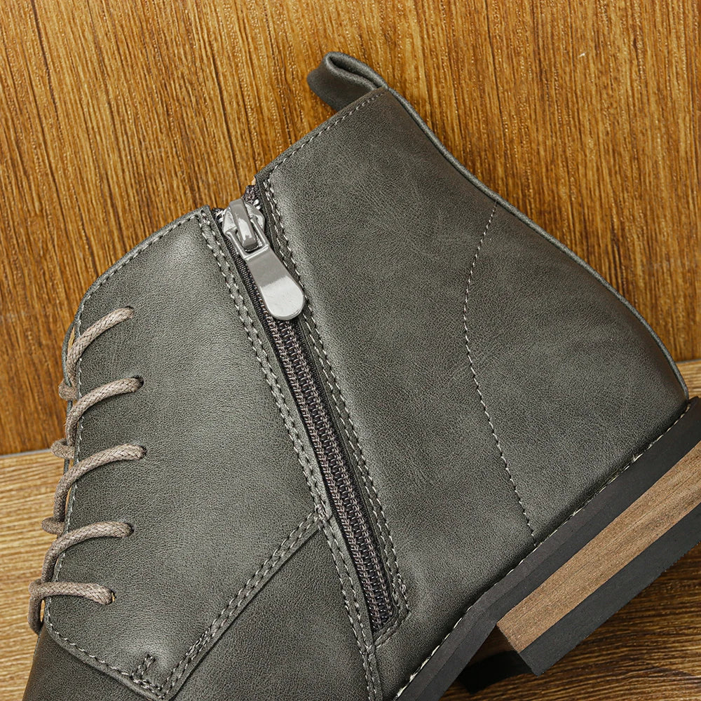 Ankle Leather Boots