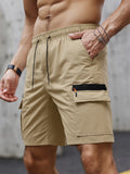 Big Pocket Elastic Cargo Shorts