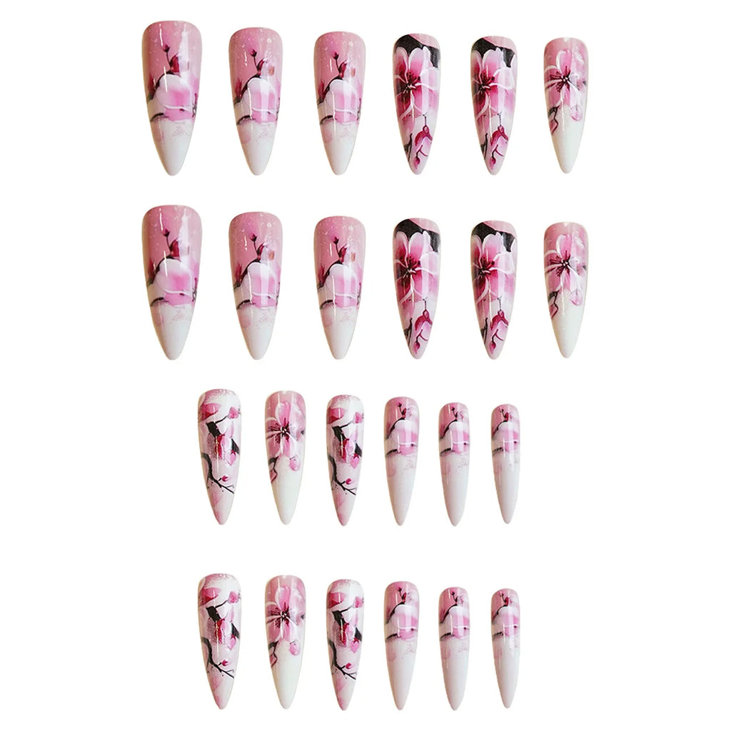 set Medium long fake nails