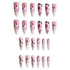 set Medium long fake nails