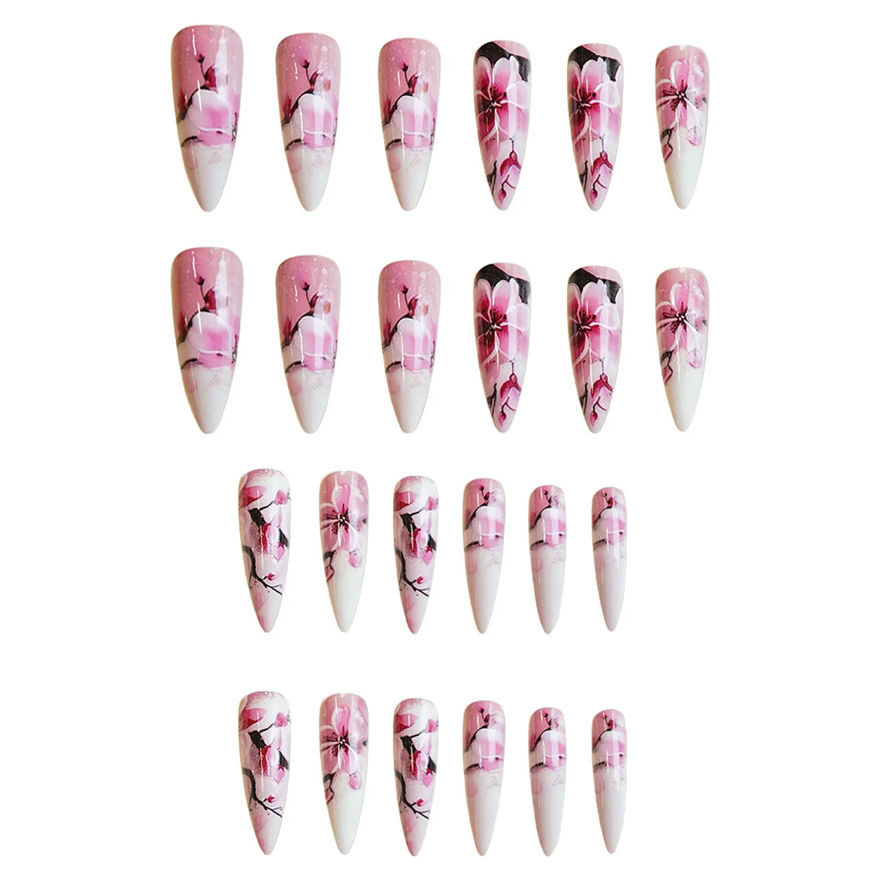 set Medium long fake nails