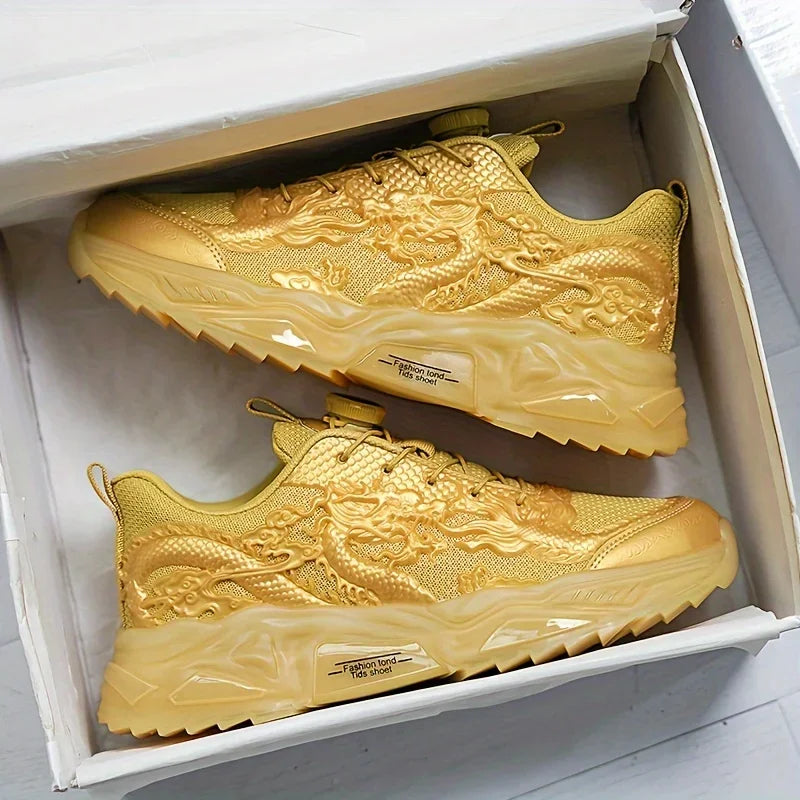 Dragon Design Chunky Sneakers
