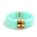 Acrylic Gold Bangle Set