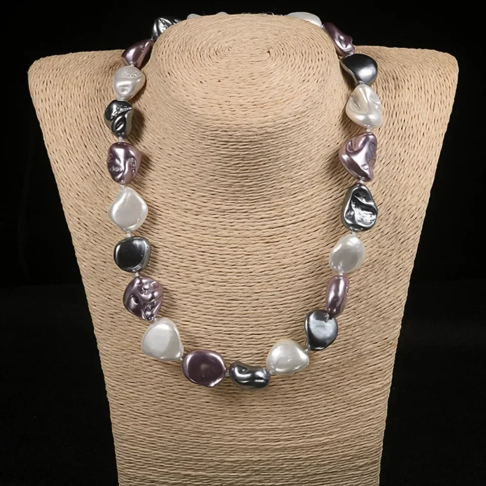 Baroque Pearl Clavicle Necklace