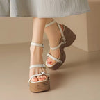 Women Cross Strap Platform Sandals