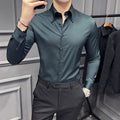 Solid Casual Slim Shirt