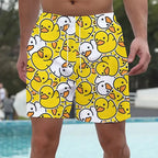 Funny Duck 3D Board Shorts