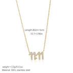 Zircon Geometric Pendant Necklace
