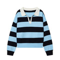 Striped Polo Sweater