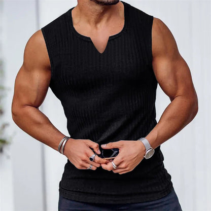Summer Men V-Neck Tank