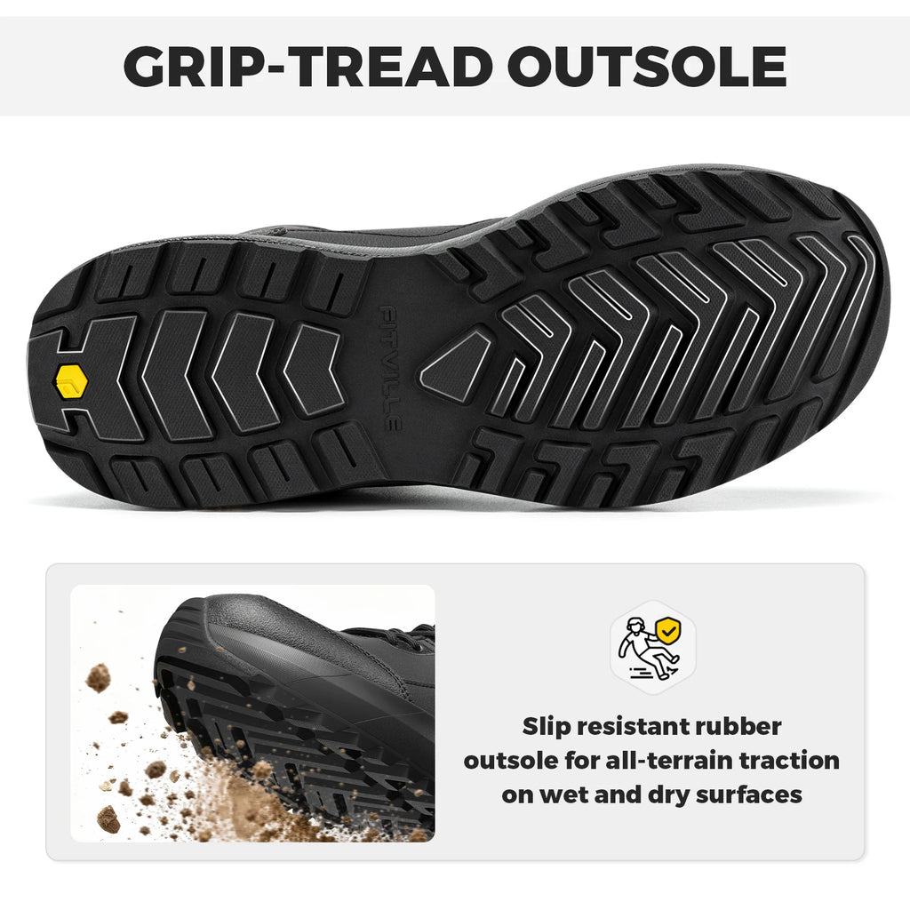 FitVille Water-Resistant Wide-Toe Boots
