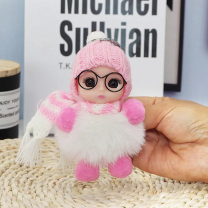 Cute Fluffy Doll Keychain