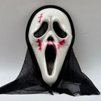 Ghost Mask with Mesh Hood