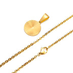 Mprainbow Sunburst Charm Necklace