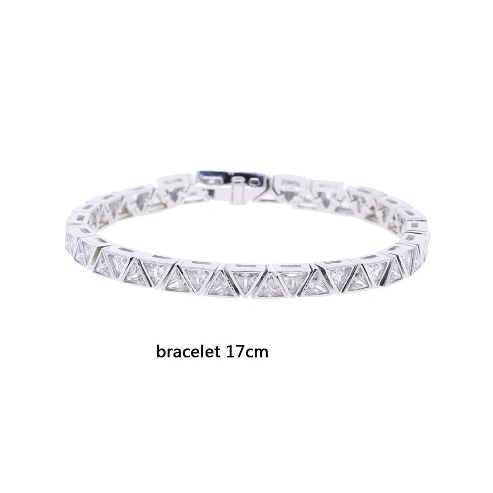 Tennis Zirconia Chain Bracelet
