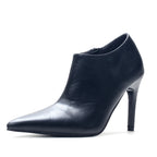 Zip-Up Pointed-Toe Pumps