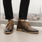Simple PU Desert Boots