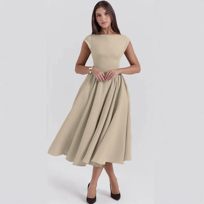 French Style Pleated Dress