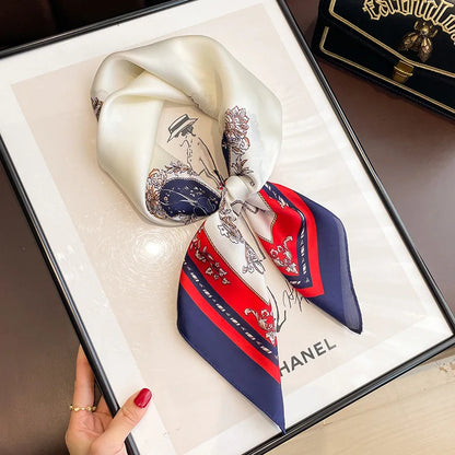 High-End Small Silk Scarf