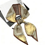 Graphic Ribbon Long Strip Scarf