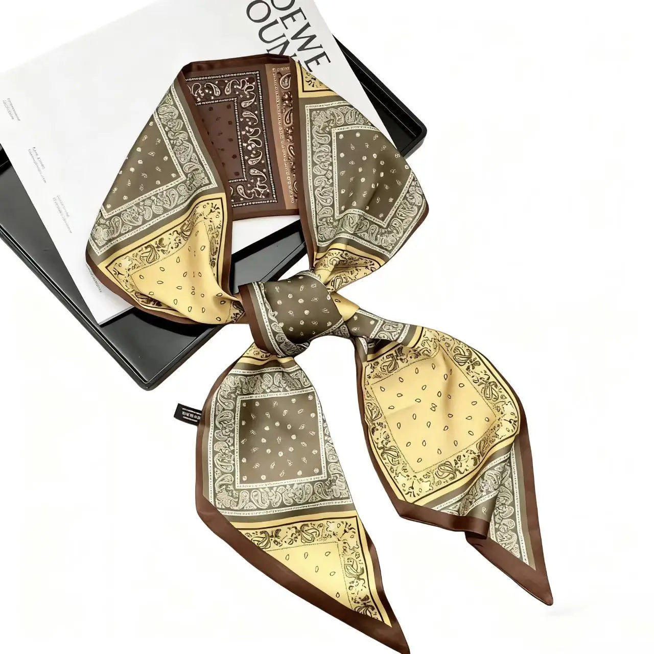 Graphic Ribbon Long Strip Scarf
