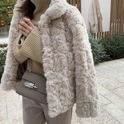 Women's Plush Faux Fur Jacket