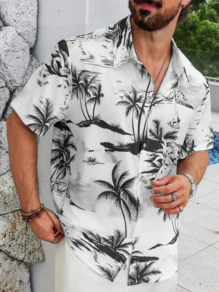 Beach Print Casual Shirt