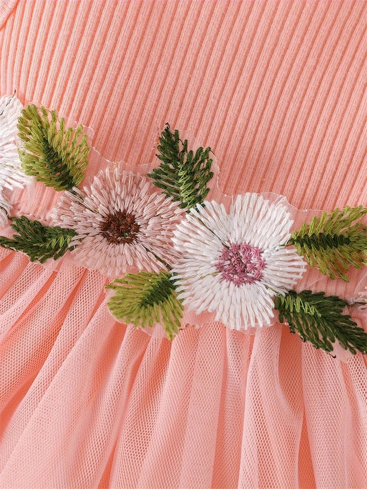 Baby Girl Flower Mesh Dress