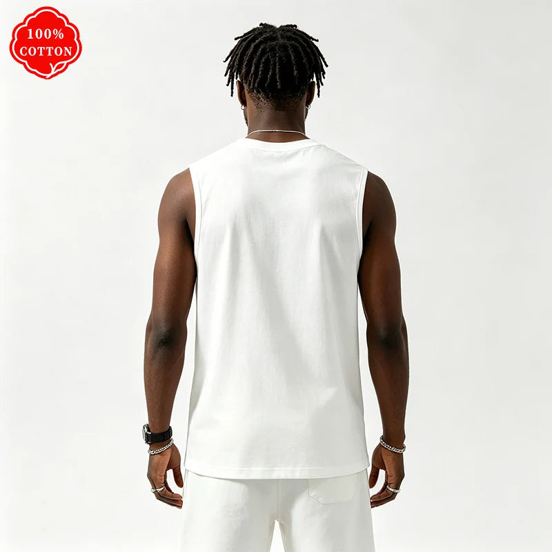 Five-Star Print Round-Neck Vest