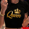 Polyester Graphic Print Crew Neck Short Sleeve T-Shirt
