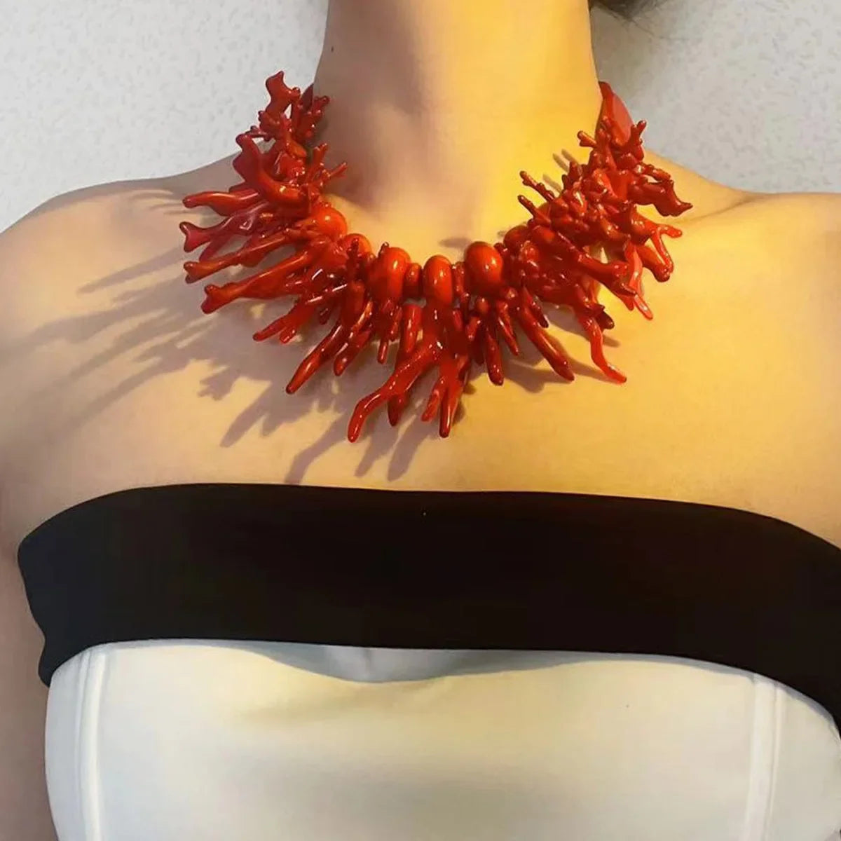 Women's Fashion Coral Choker