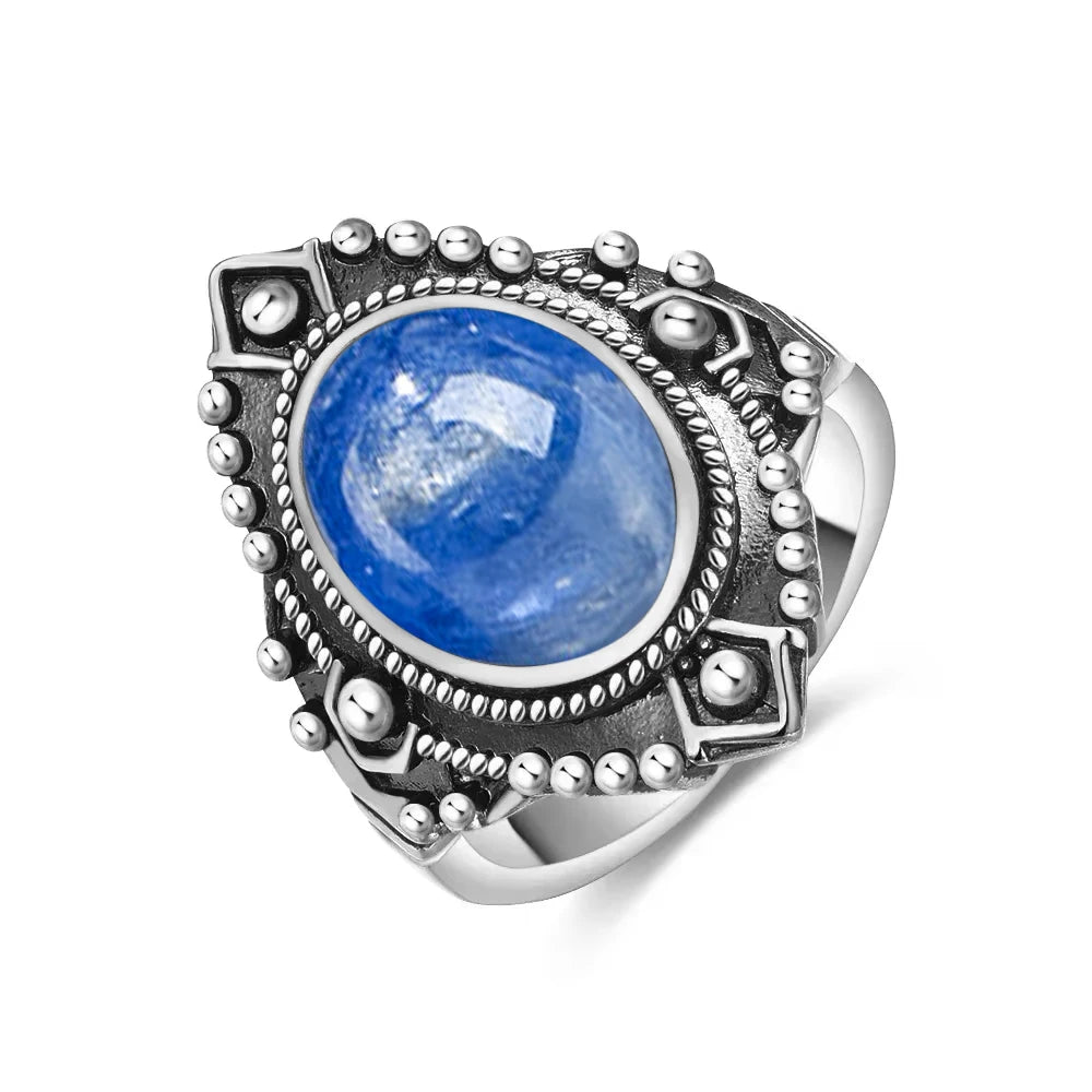 Intgem Labradorite Moonstone Ring