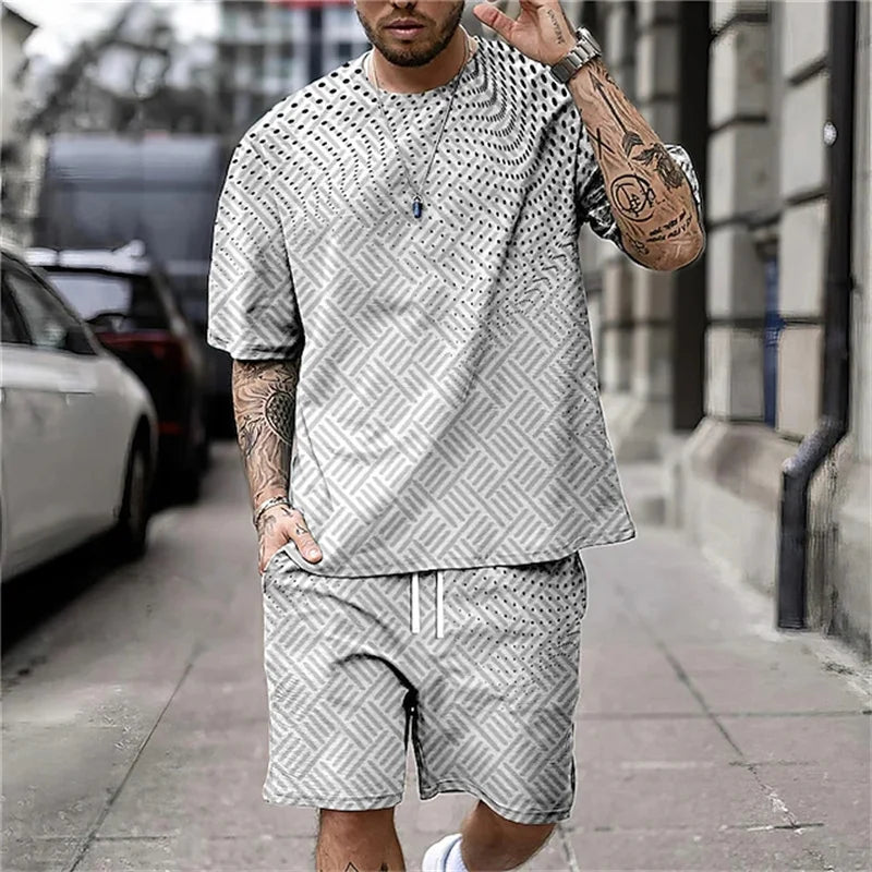 Letters Print Hip-Hop Sports Suit