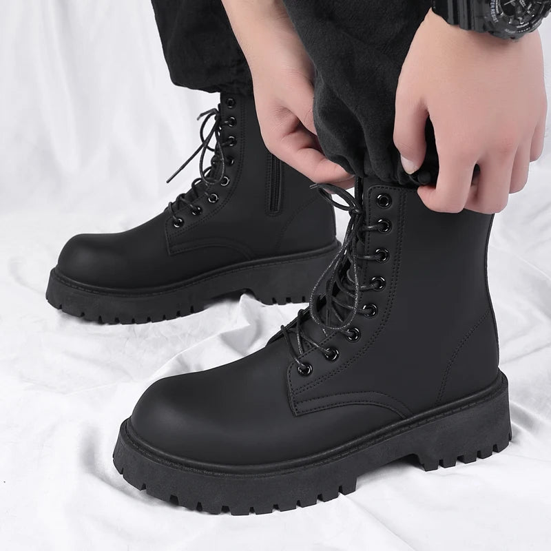 PU Leather Chelsea Boots