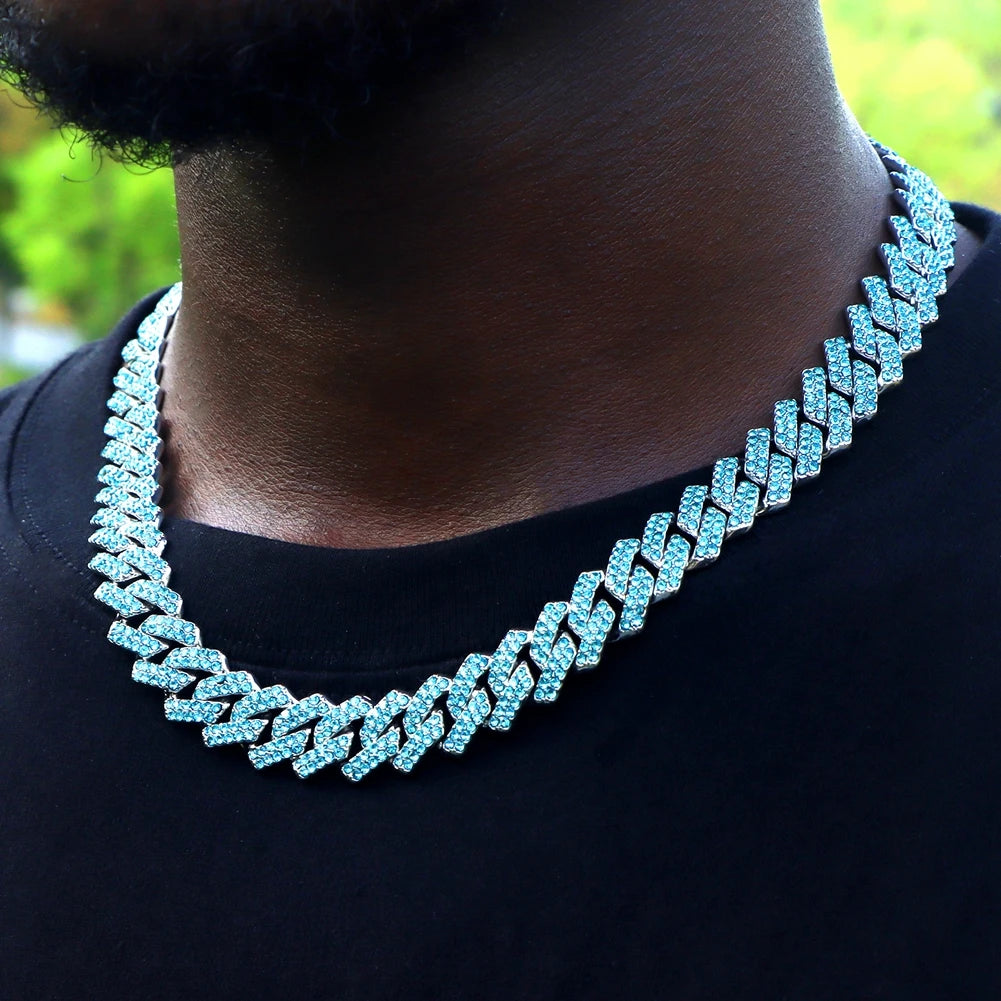 SUBOLLOW Blue Crystal Necklace