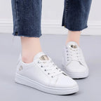 Spring Floral Lace-Up Sneakers