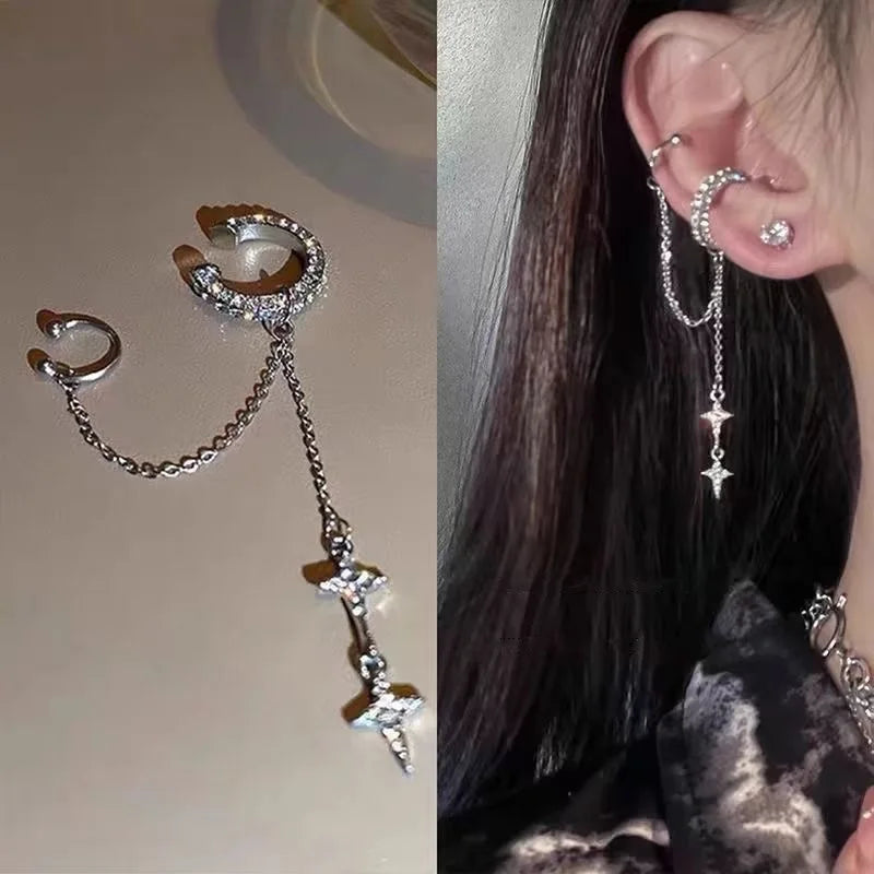 Crystal Clip Ear Cuffs