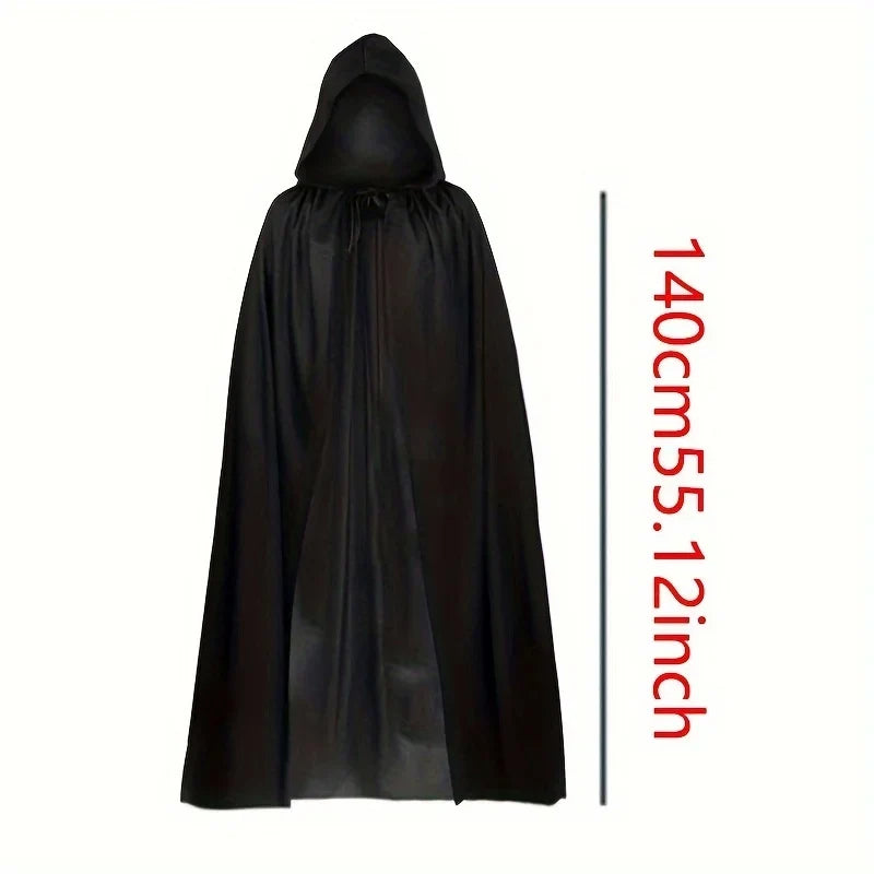 Black Grim Reaper Costume Cloak