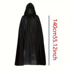 Black Grim Reaper Costume Cloak