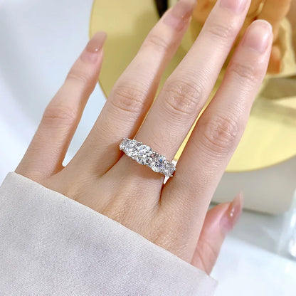 5-Stone Moissanite Wedding Ring