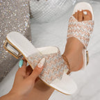 Concise PU Summer Slippers
