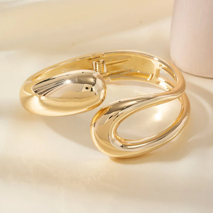 Punk Geometric Cuff Bracelet