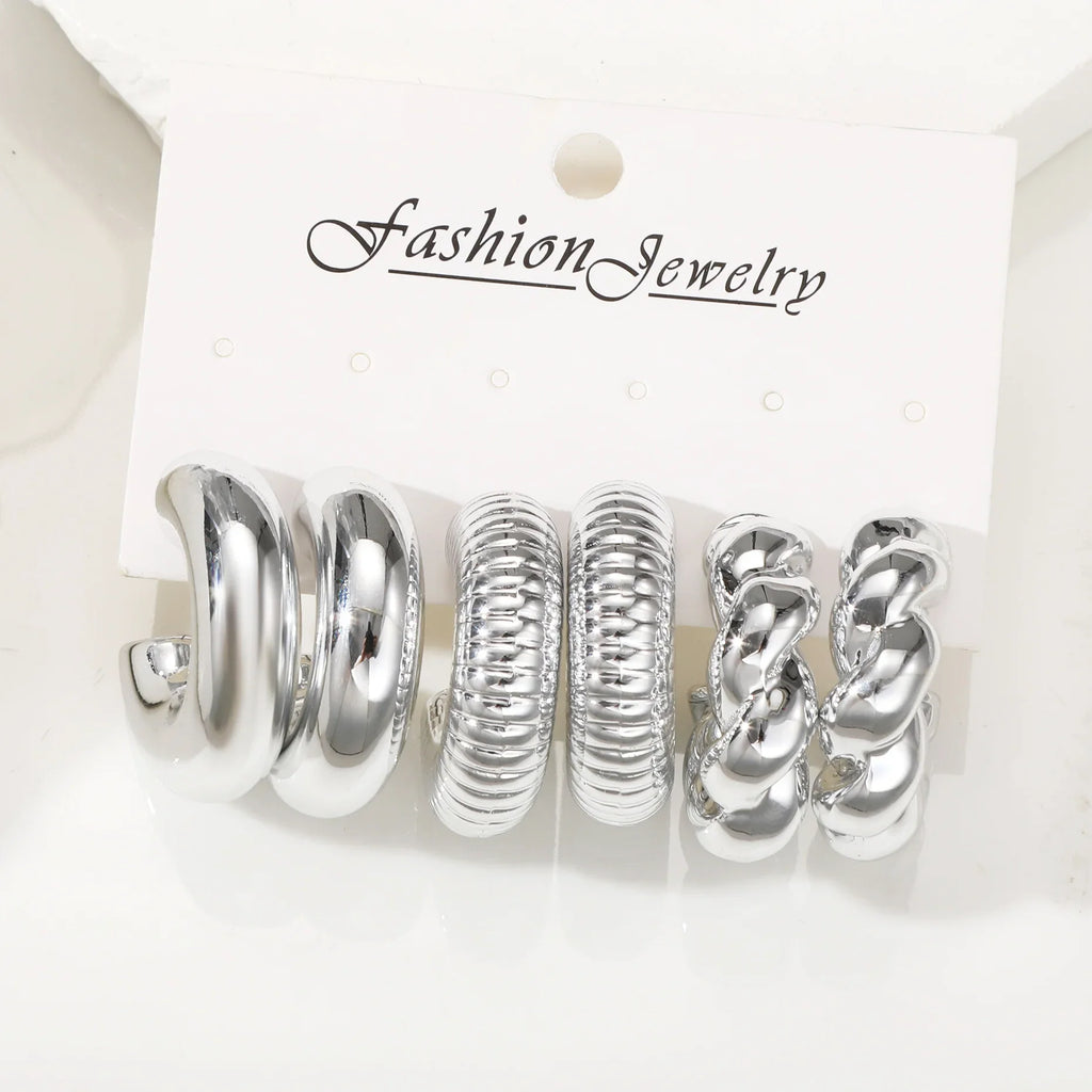 Chunky Gold Hoop Earrings
