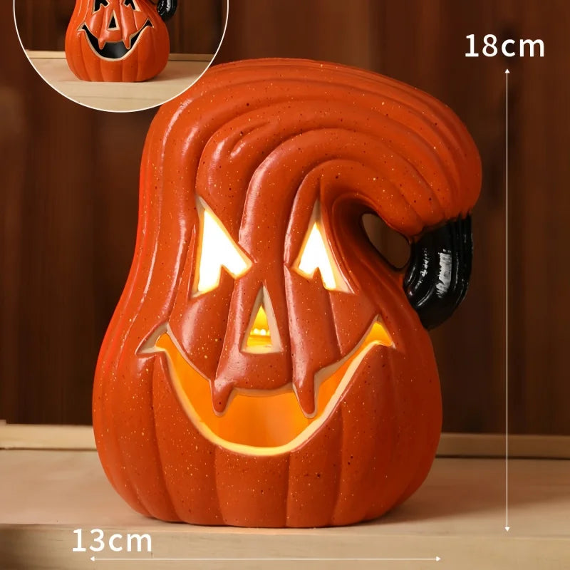 Glowing Pumpkin Lantern Decor