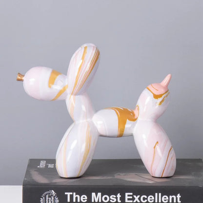 Exquisite Dog Figurine Sculpture