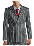 Pinstripe Double-Breasted Slim Tuxedo