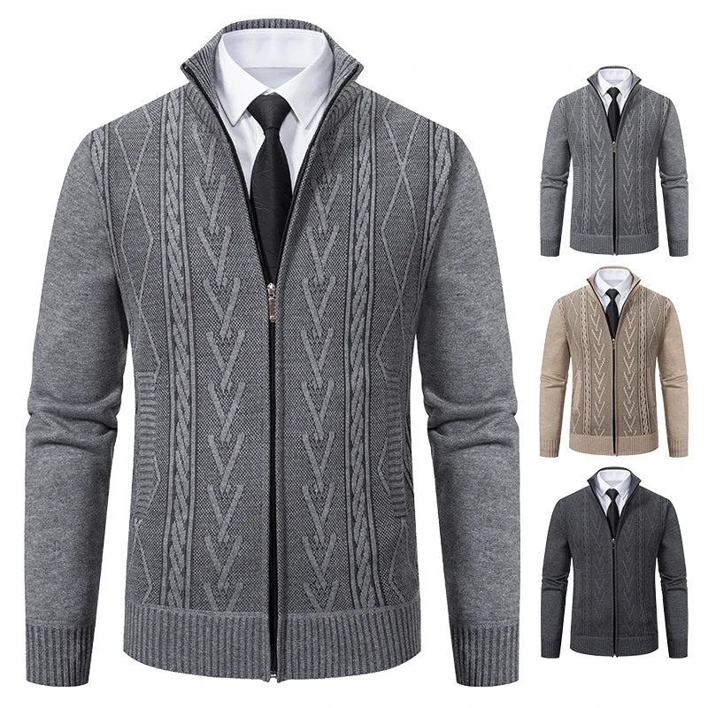 Men's Knitted Sweater Coat