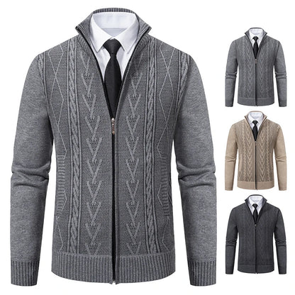 Men's Knitted Sweater Coat