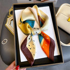 Polka Dot Square Silk Scarf